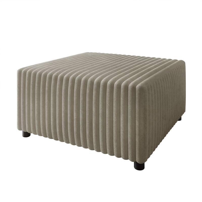 CraftPorch Luxurious Velvet Upholstered Ottoman