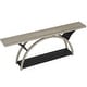preview thumbnail 15 of 24, 2-Tier Narrow Long Console Sofa Table with Semi-Circular Frame for Entryway,Gray Hallway Accent Tables