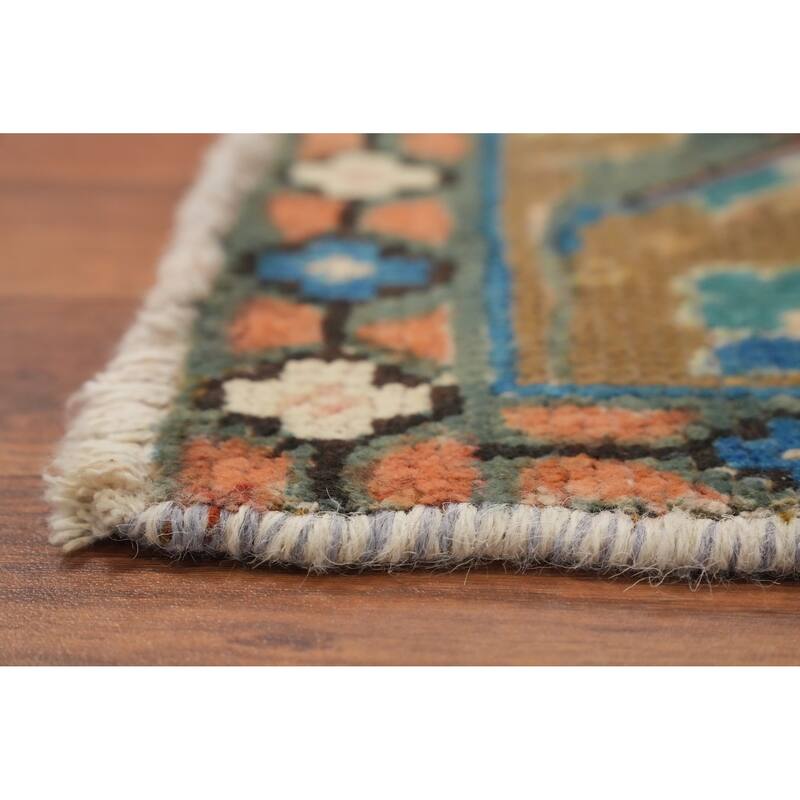 Hand Knotted Oriental 100% Wool Carpet Traditional Floral Pink Tabriz Area Rug - 6' 0'' X 4' 6''