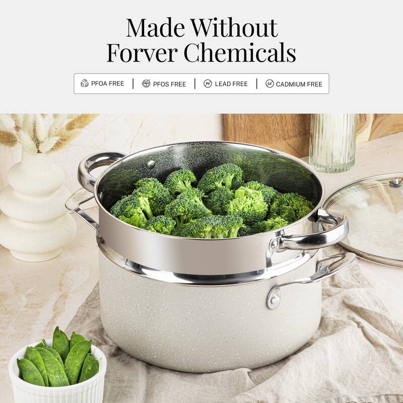 Granitestone Ceraluxe 20 Piece Nonstick Ceramic Cookware & Bakeware Set