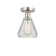 Option Brushed Satin Nickel / Clear Crackle
