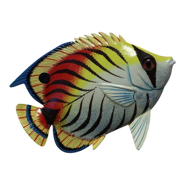 Shop Tropical Butterfly Fish Wall Plaque Beach Deck Kid Wall Decor