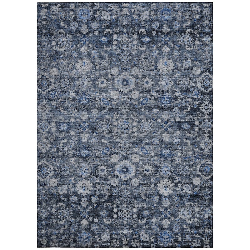 HomeRoots Oriental Traditional Rectangle Outdoor Rug