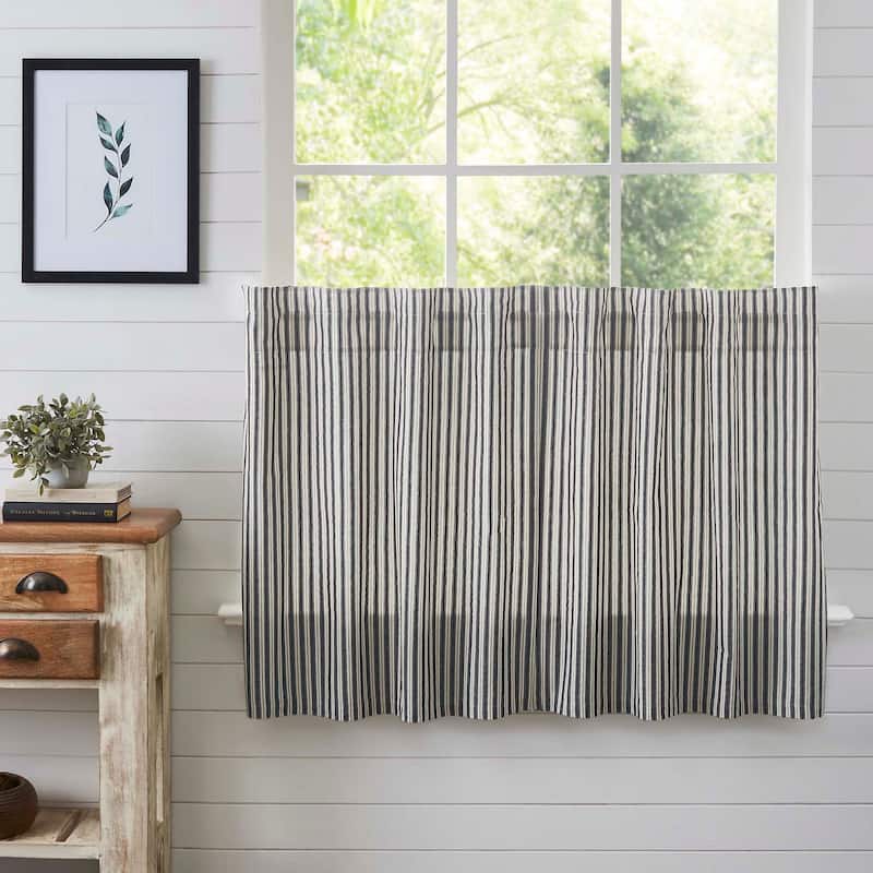 Ashmont Ticking Stripe Tier Set of 2 L36xW36 - Grey