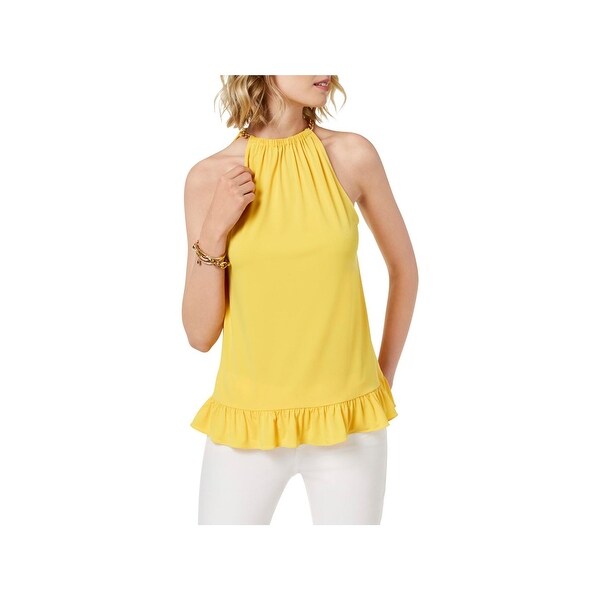 michael kors yellow top