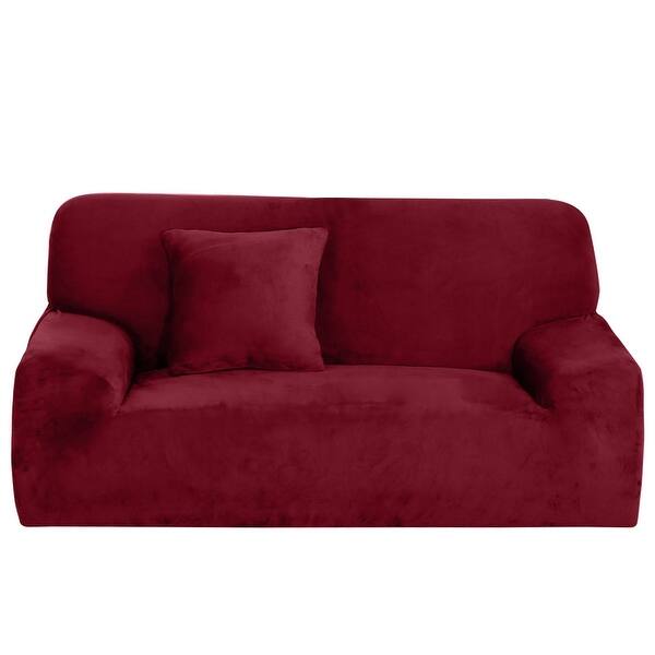 Flannel Stretch Fabric Sofa Cover Slipcovers For Loveseat Stretch Fabric Sofa Cover Slipcovers