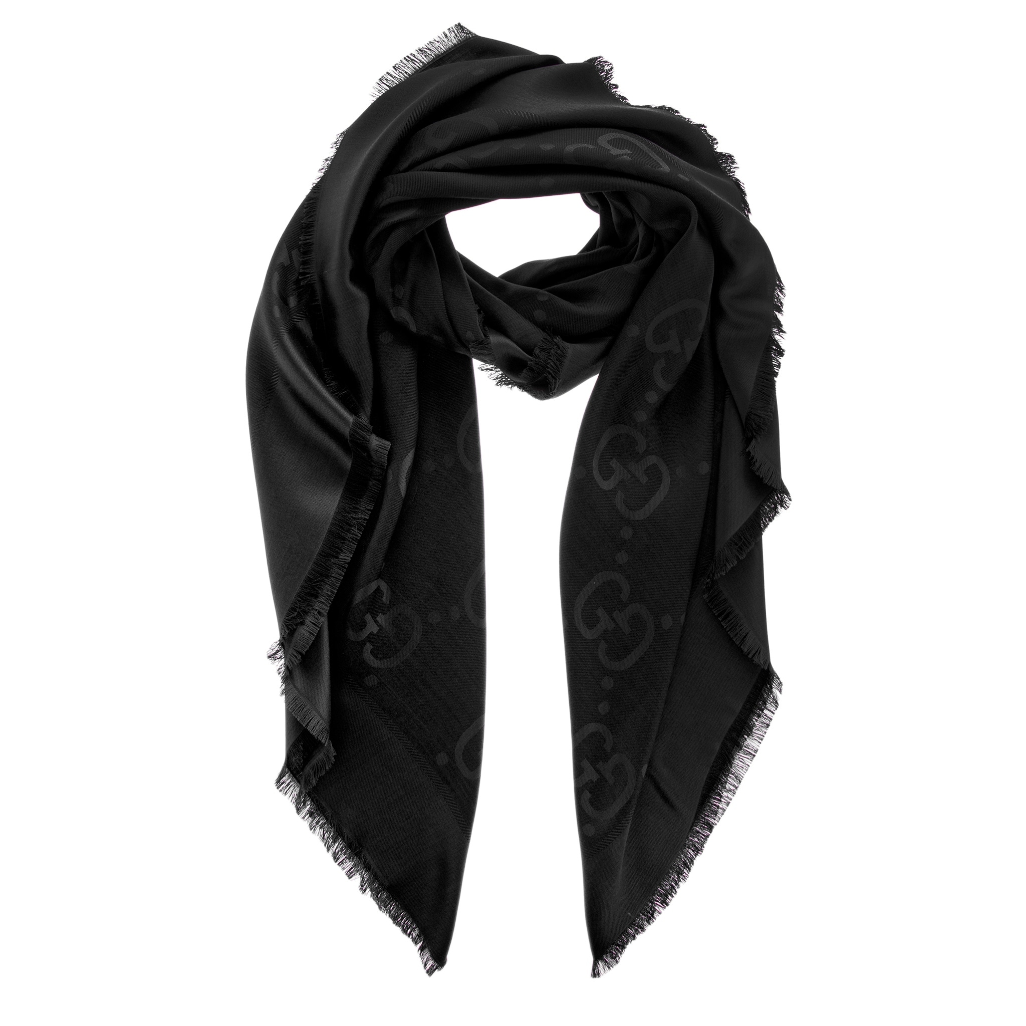 GUCCI★GG jacquard silk wool shawl ★即発送可♪ GG jacquard silk wool shawl in camel | GUCCI® US