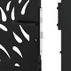 preview thumbnail 40 of 53, vidaXL Garden Gate Black 39.4x49.2" Steel Trace Design