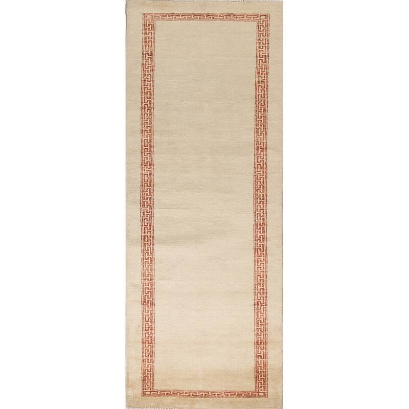 Gabbeh Kashkoli Runner Rug Wool Hand-knotted Oriental Hallway Carpet - 2'8" x 8'9"