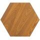 preview thumbnail 15 of 34, SAFAVIEH Danez Hexagon Cane Accent Table (Fully Assembled) - 20Wx17Dx20H