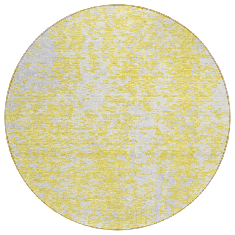 Machine Washable Indoor/ Outdoor Modern Abstract Chantille Rug