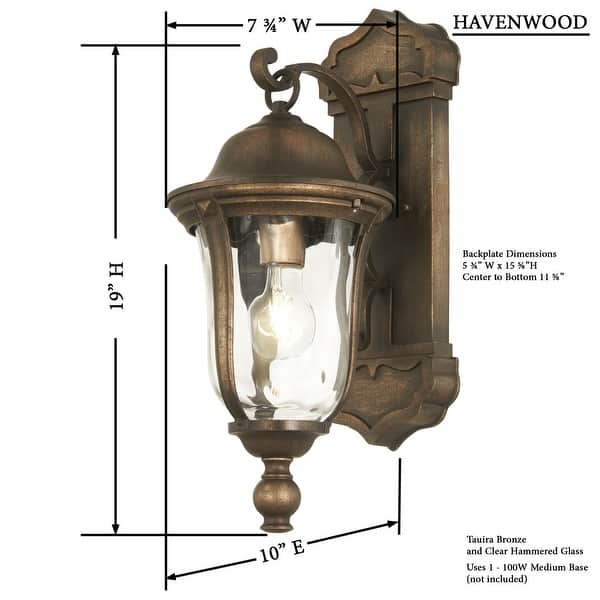The Great Outdoors Havenwood 19" Tall Outdoor Wall Sconce with Water