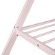 preview thumbnail 14 of 21, Full Size Bed Tent Frame with Metal Floor Playhouse, Slat Support for Kids' Bedroom Furniture, No Box Spring Required