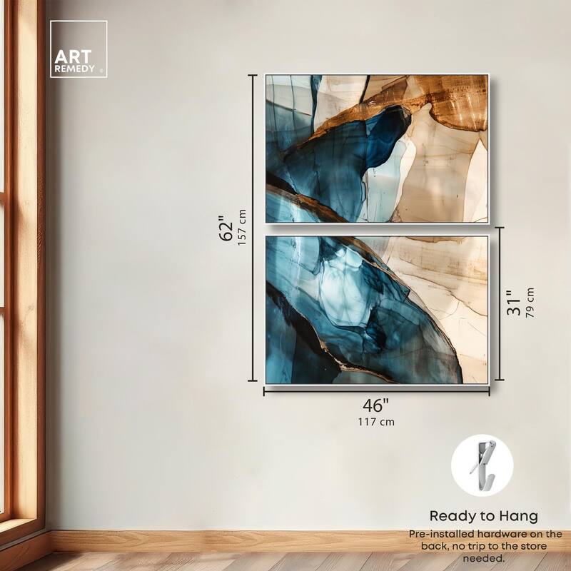 Glitch Aesthetic II Canvas Set of 2 by Art Remedy