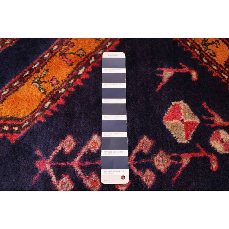 ECARPETGALLERY Hand-knotted Konya Anatolian Dark Navy Wool Rug - 5'5 x 10'2