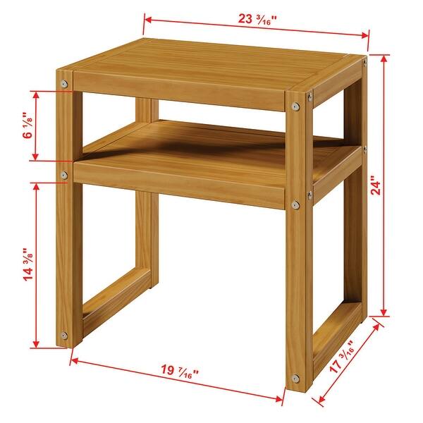 P'kolino Multiplo Night Stand - FSC Certified Solid Pine Wood - Natural