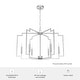 preview thumbnail 6 of 10, Hunter Zoanne 6-Light Modern Geometric Chandelier - Entry, Dining Room - Contemporary, Transitional