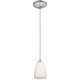 preview thumbnail 1 of 1, Access Lighting Sherry Steel Integrated LED Cord Pendant, Opal Shade