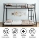 preview thumbnail 7 of 10, Metal Twin over Full Bunk Bed with Sturdy Construction & Secure Guardrail