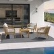 preview thumbnail 2 of 9, PURPLE LEAF 4-Piece Wicker Outdoor Patio Furniture Set Aluminum Rattan Sofa