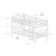 preview thumbnail 13 of 13, Walker Edison Solid Wood Twin Convertible Bunk Bed - Black