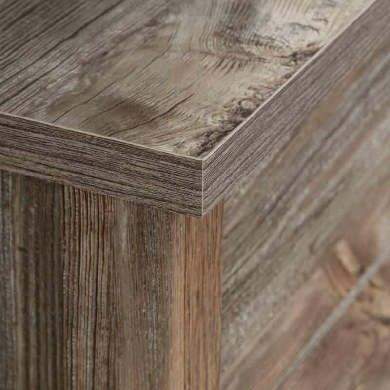 Wood Lateral File with Rustic Style, Brown