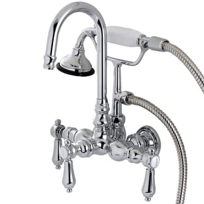 Kingston Brass Bel Air Wall Mounted Clawfoot Tub Filler Trim with