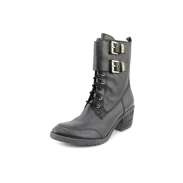 Donald J Pliner Danti-06 Women Round Toe Leather Mid Calf Boot
