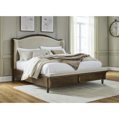 Signature Design by Ashley Sturlayne Brown/Beige Upholstered Panel Bed