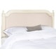 preview thumbnail 2 of 3, SAFAVIEH Bedding Rustic Wood Beige Linen Queen Headboard - Beige / Antique Beige