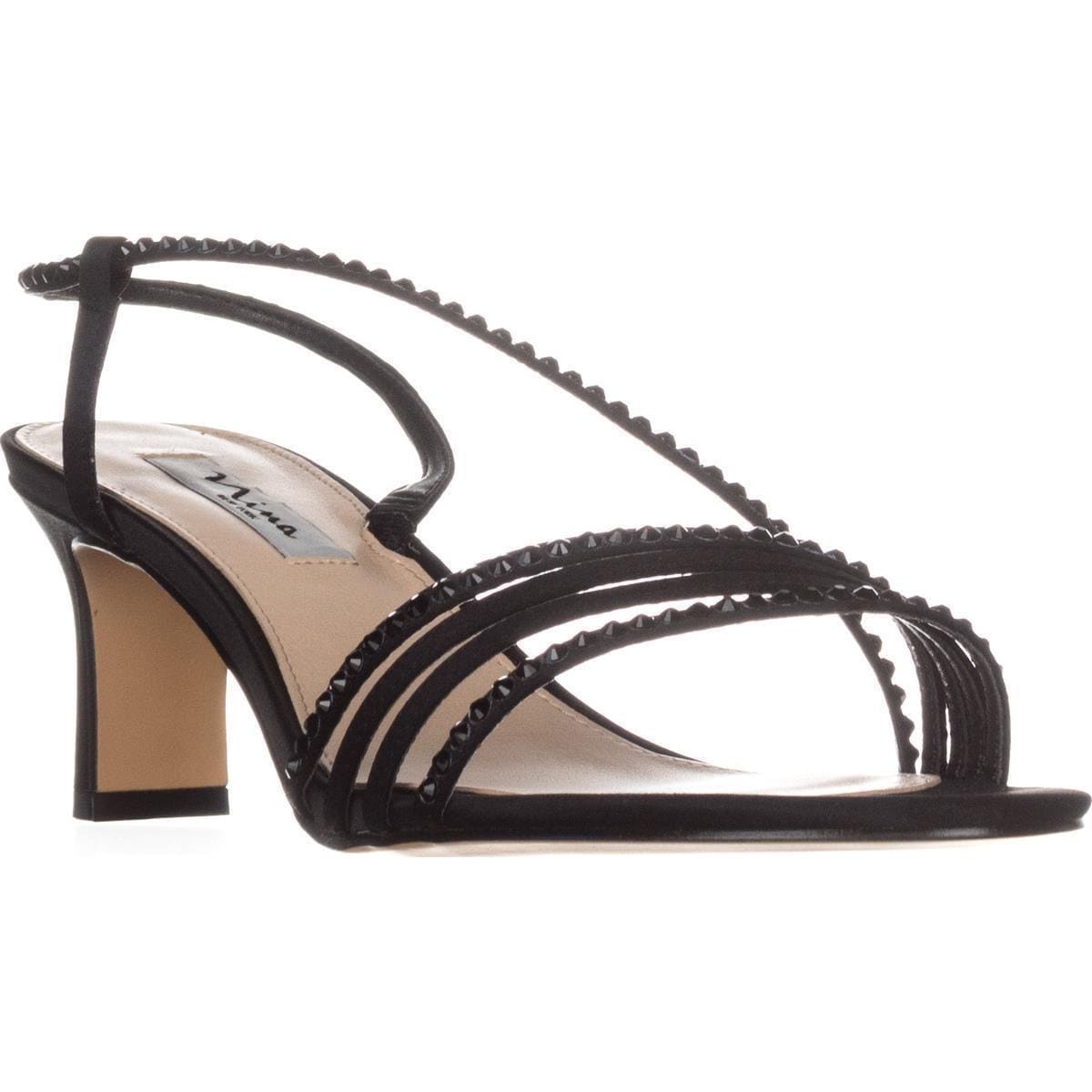 nina gerri evening sandals black