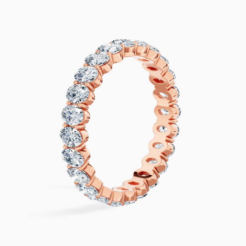 Auriya 14k Gold Oval North-South Lab Grown Diamond Eternity Band 2.40 - 10.50 ct. tw. (F-G, VS)