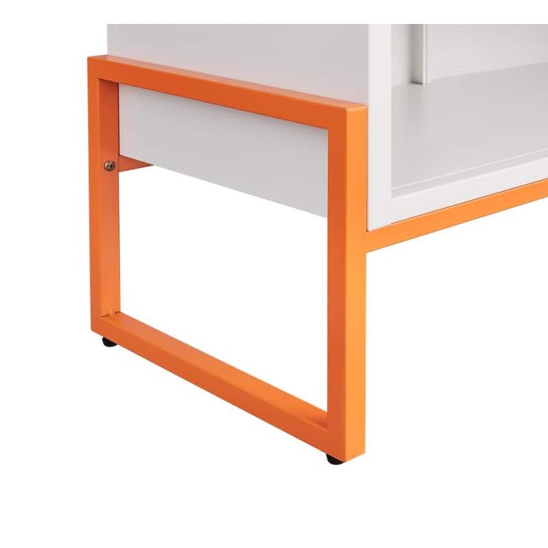 5.9" Modern Shoe Cabinet with Double-Sided Mesh Doors, Adjustable Partitions