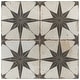 preview thumbnail 5 of 16, Merola Tile Kings Star Nero 17-5/8" x 17-5/8" Ceramic Floor and Wall Tile