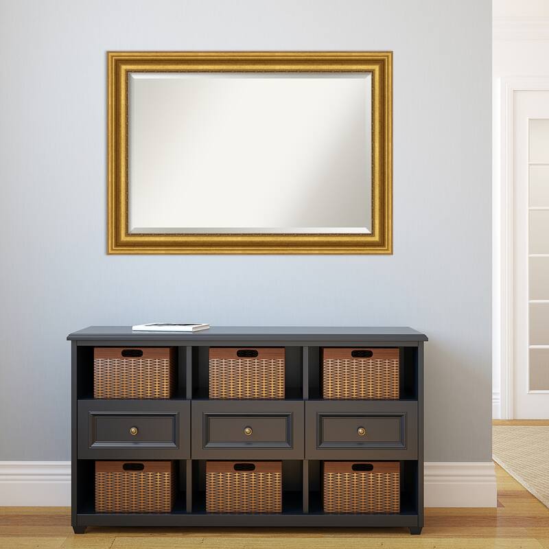 Beveled Wall Mirror - Parlor Gold Frame - Parlor Gold