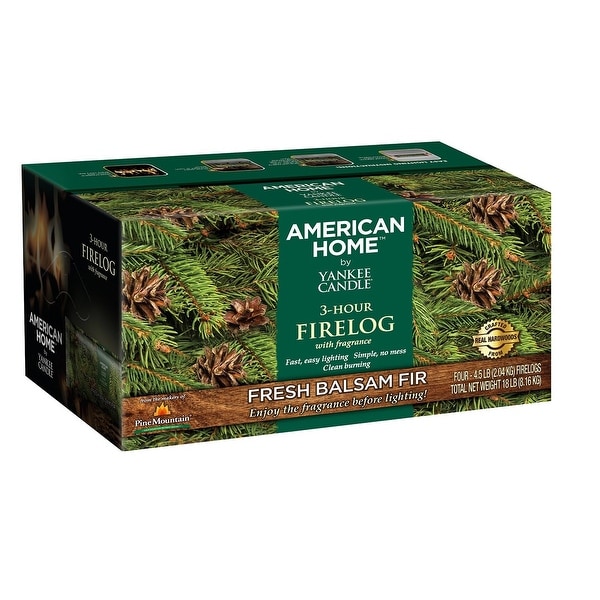 Pine Mountain 41525-01384 Yankee Scent Firelog, 4 Pack