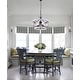 preview thumbnail 25 of 42, Oaks Aura 5-Light Farmhouse Wood Chandelier, Drum Chandelier for Dining Room Height Adjustable
