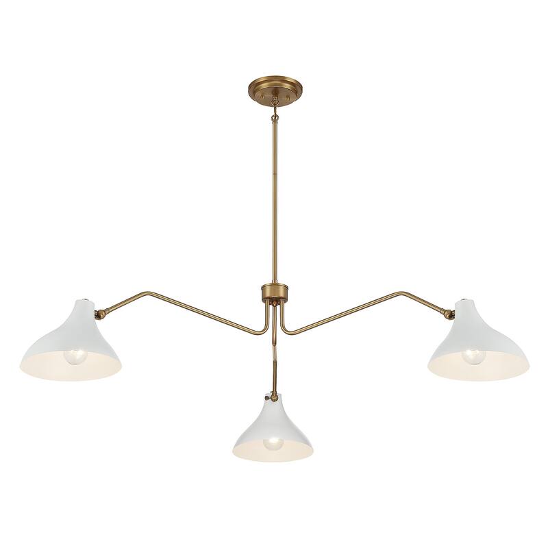 Bellevue SH7019 3 Light 55" Wide Chandelier