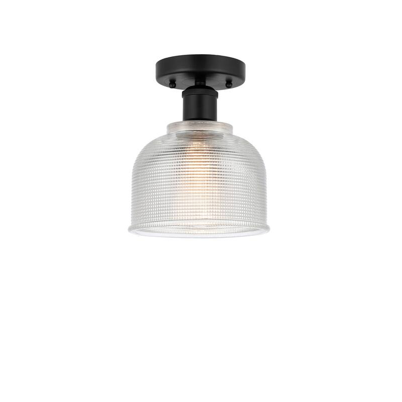 Innovations Lighting Edison Dayton - 1 Light 6" Semi-Flush Mount