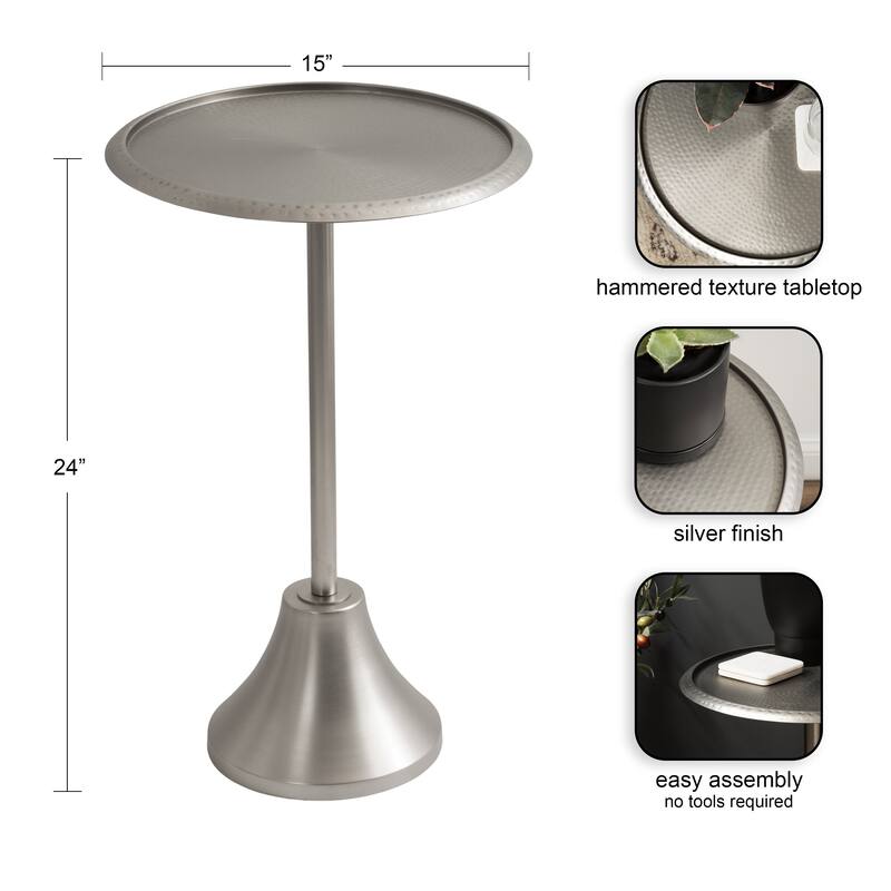 Kate and Laurel Sanzo Metal Side Table
