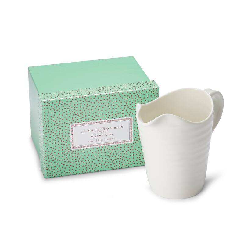 Portmeirion Sophie Conran White Small Pitcher - 0.5 Pint