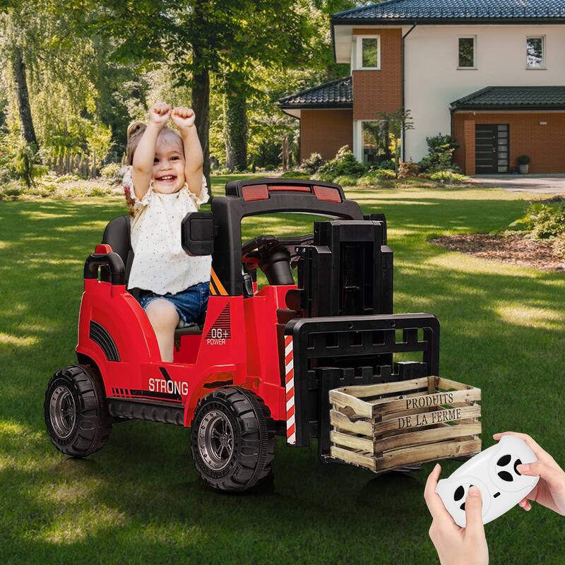 12V Kids Ride-On Forklift Truck with Remote Control,