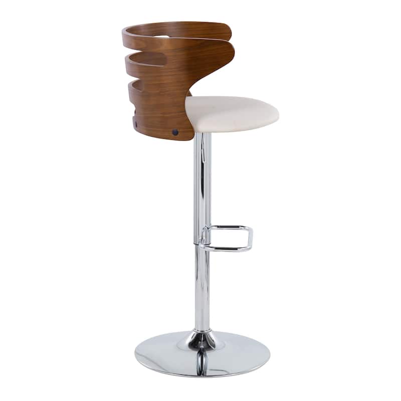 Carson Carrington Cranagh Adjustable Bar Stool with Rounded Rectangle Footrest (Set of 2)