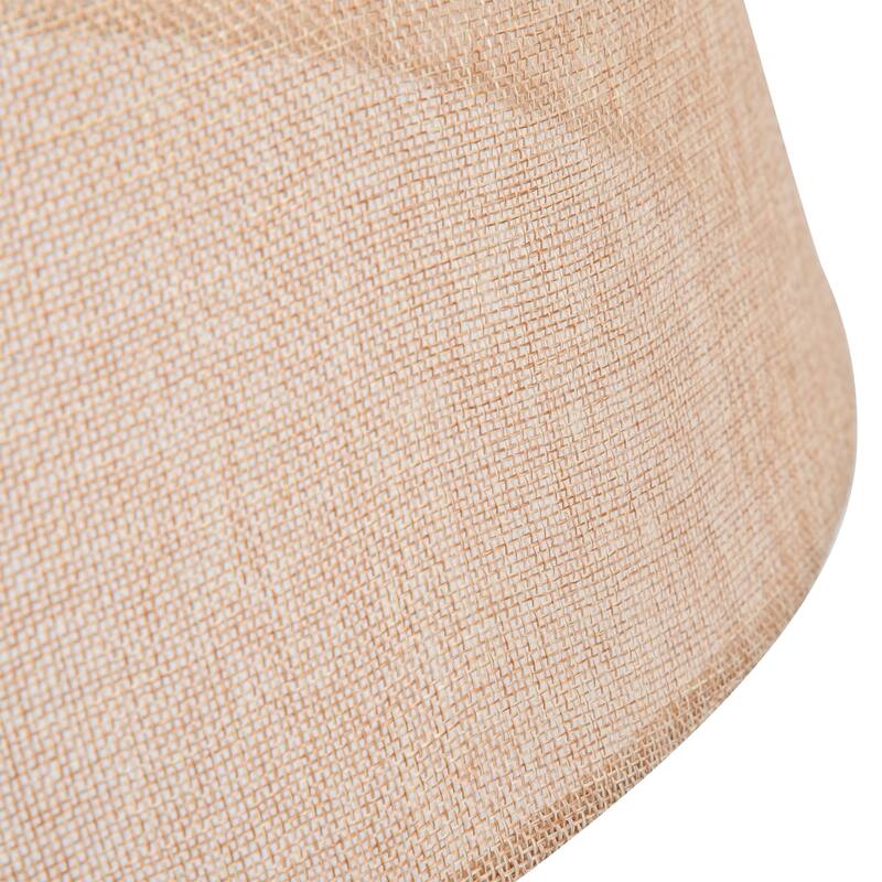 HOMCOM Multifunctional Floor Lamp with Shelf Height Adjustable Standing Lamp Contemporary 2-in-1 Cloth Lampshade E26 Lamp Holder