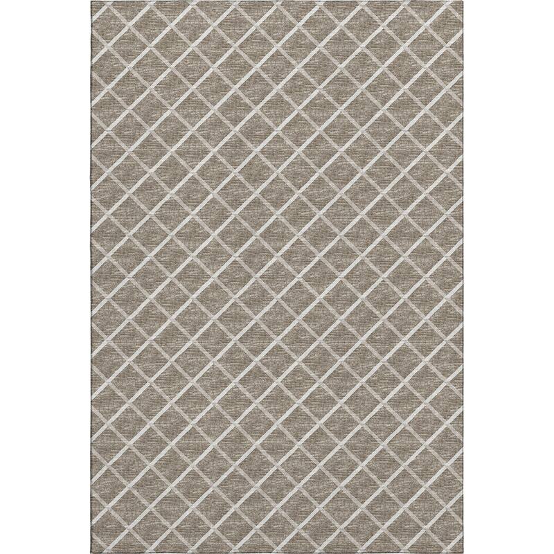 Premium Washable Super Soft Modern Trellis Mayfield Rug