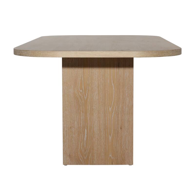 Jordan 84" Wide Oak Dining Table, Natural