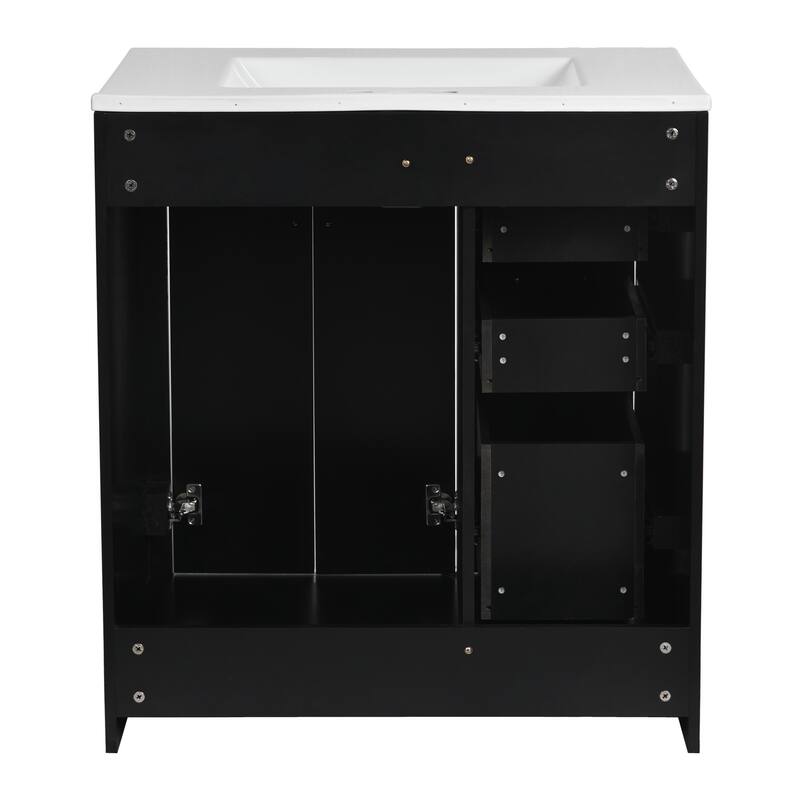 30" Bathroom Vanity with Ceramic Sink