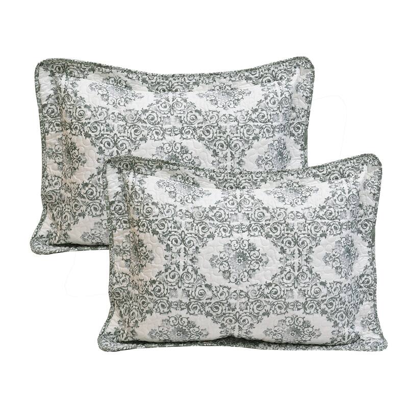 Home Soft Things 5 Piece Printed Microfiber Legacy Quilts Set