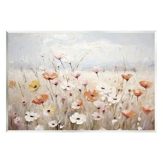 Stupell Charming Flower Meadow Wall Plaque Art Design By Ramona Murdock ...