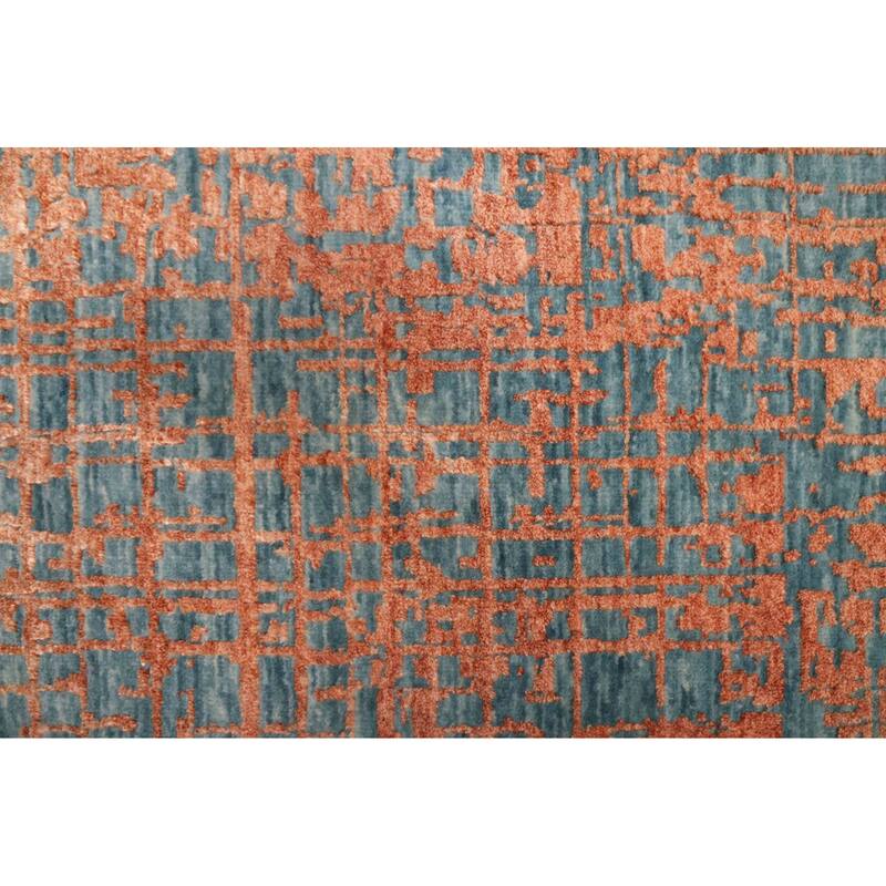 ECARPETGALLERY Hand-knotted Legacy Copper Silk, Wool Rug - 2'7 x 10'0
